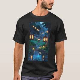 Betoverde Ghibli-geïnspireerde Dreamscape T-shirt