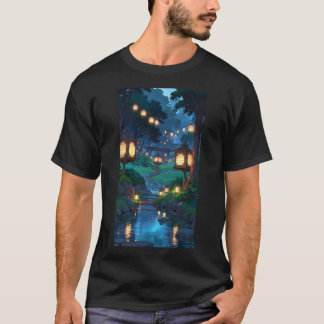 Betoverde Ghibli-geïnspireerde Dreamscape T-shirt