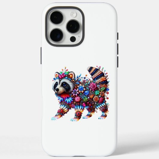 betoverde gloeiende wasbeer Case-Mate iPhone case (Achterkant)