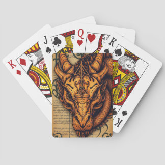 Betoverde Golden Dragon  Mythisch Spelen C Pokerkaarten