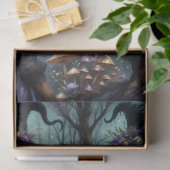 Betoverde Gotische Heksen met Paddestoelen & Maanl Tissuepapier (Geschenk)