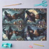 Betoverde Gotische Heksen met Paddestoelen & Maanl Tissuepapier (Craft)