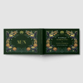 Betoverde Gotische Raven Dahlia Snapdragon Wedding Gastenboek (Volledig)