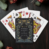 Betoverde Gotische Raven Wedding Favoriet Pokerkaarten