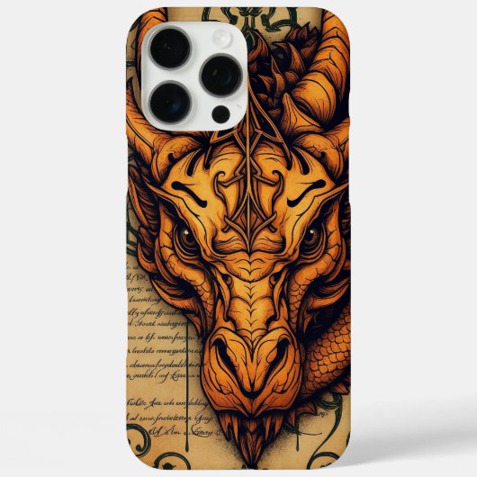 Betoverde gouden draak mythisch Case-Mate iPhone case (Achterkant)