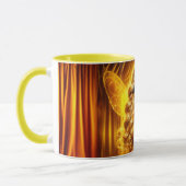 Betoverde gouden fee elegante sprankelende vleugel mok (Links)