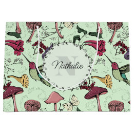 Betoverde Groene Lentetuin Hummingbird Floral Groot Cadeauzakje