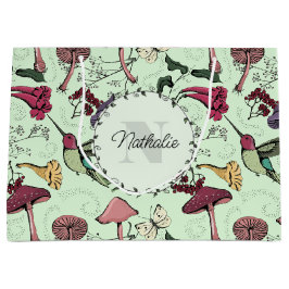 Betoverde Groene Lentetuin Hummingbird Floral Groot Cadeauzakje