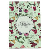 Betoverde Groene Lentetuin Hummingbird Floral Medium Cadeauzakje (Achterkant)