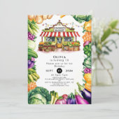 Betoverde groenten Boeren Markt Verjaardag Kaart (Staand voorkant)