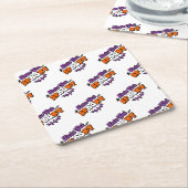 Betoverde Halloween achtervolgingen Laten we griez Kartonnen Onderzetters (Schuin)