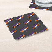 Betoverde Halloween achtervolgingen Laten we griez Kartonnen Onderzetters (Schuin)