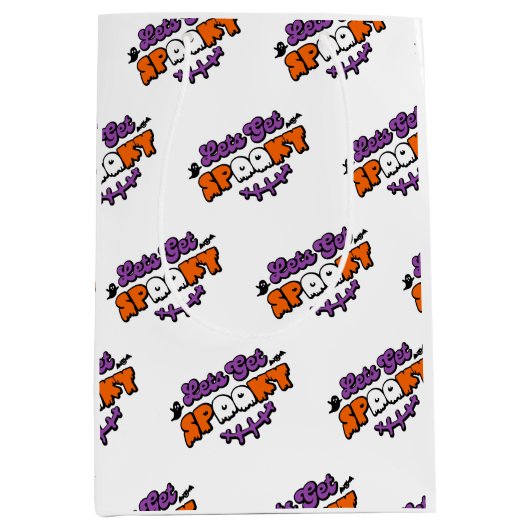 Betoverde Halloween achtervolgingen Laten we griez Medium Cadeauzakje (Voorkant)