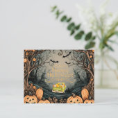  betoverde Halloween groeten Feestdagenkaart (Staand voorkant)