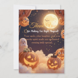 Betoverde Halloween Nacht Bedankkaart