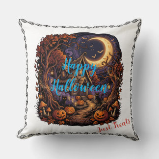 Betoverde Halloween Nacht Geheime Cottage Magisch Kussen