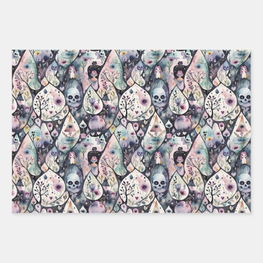 Betoverde Halloween nacht Inpakpapier Vel (Voorkant)