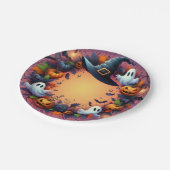 Betoverde Halloween nacht Papieren Bordje (Gekanteld)