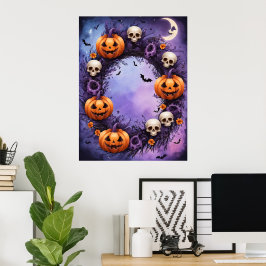 Betoverde Halloween nacht Poster