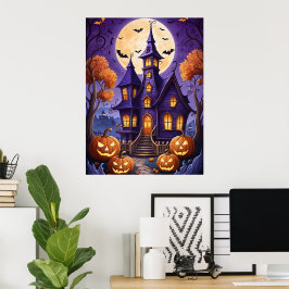 Betoverde Halloween nacht Poster