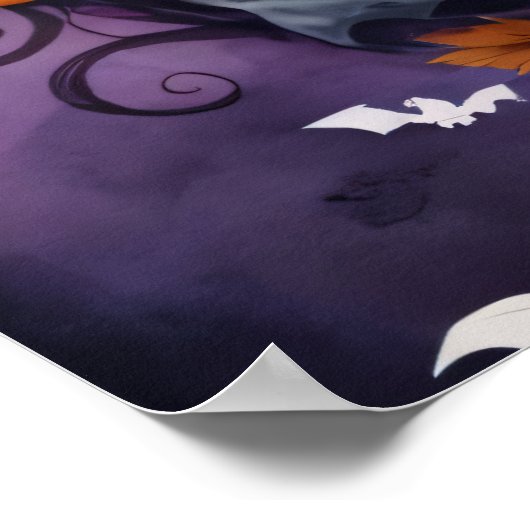 Betoverde Halloween nacht Poster (Hoek)