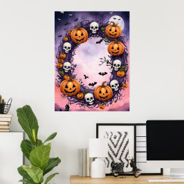 Betoverde Halloween nacht Poster