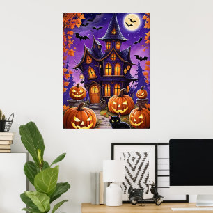 Betoverde Halloween nacht Poster