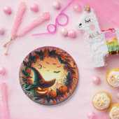 Betoverde Halloween Night Paper Borden Papieren Bordje (Feest)