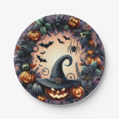 Betoverde Halloween Night Paper Borden Papieren Bordje (Voorkant)