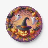 Betoverde Halloween Night Paper Borden Papieren Bordje (Voorkant)