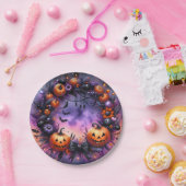 Betoverde Halloween Night Paper Borden Papieren Bordje (Feest)