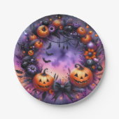 Betoverde Halloween Night Paper Borden Papieren Bordje (Voorkant)