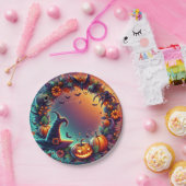 Betoverde Halloween Night Paper Borden Papieren Bordje (Feest)