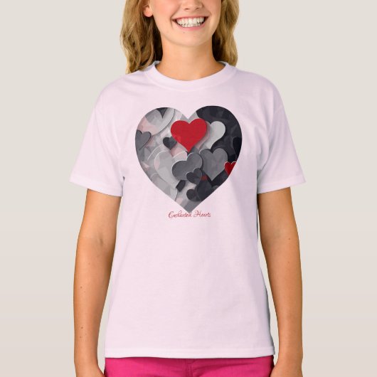 Betoverde harten t-shirt (Voorkant)