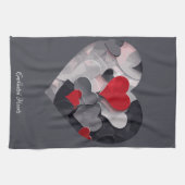 Betoverde harten theedoek (Horizontaal)