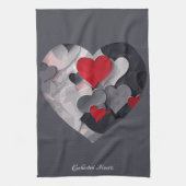 Betoverde harten theedoek (Verticaal)