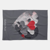 Betoverde harten theedoek (Horizontaal)