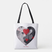 Betoverde harten tote bag (Achterkant)