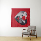 Betoverde harten wandkleed (In Situ (horizontaal))