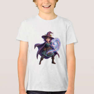 Betoverde Heks die Magie Tovert Halloween Fantasie Tri-Blend Shirt
