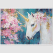 Betoverde Hemelse Eenhoorn Decoupage Tissuepapier (Voorkant)