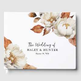 Betoverde herfst Botanische Bloemen Bruiloft Gastenboek