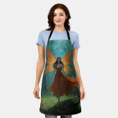 Betoverde Herfst Elf Dankzegging Fantasie Kunst Schort (Gedragen)