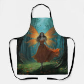 Betoverde Herfst Elf Dankzegging Fantasie Kunst Schort (Voorkant)