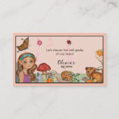Betoverde Herfst Fairy Baby shower Luier Raffle Informatiekaartje (Achterkant)