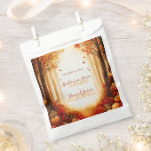 Betoverde herfst oogst silhouet bruiloft bedankzakje (Geknipt)