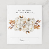 Betoverde herfst rustieke bloemen bloeien plaatskaartje (Buitenkant ongevouwen)