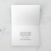 Betoverde herfst rustieke botanische dank u bedankkaart (Binnen)