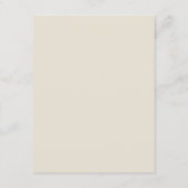 Betoverde herfst rustieke botanische details informatiekaartje (Achterkant)