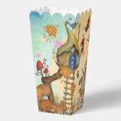 Betoverde Herfst Sprookje Baby shower Popcorn Bedankdoosjes (Achterkant)